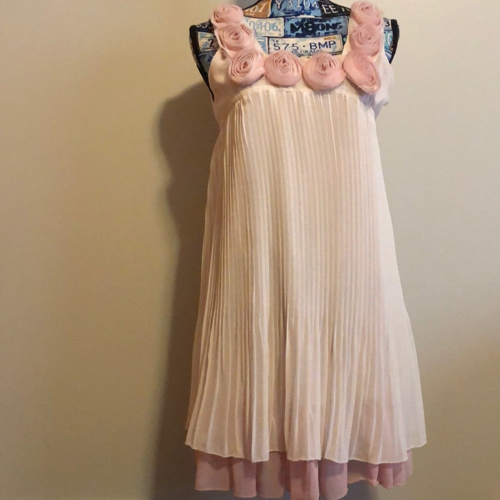 Pleated mini dress